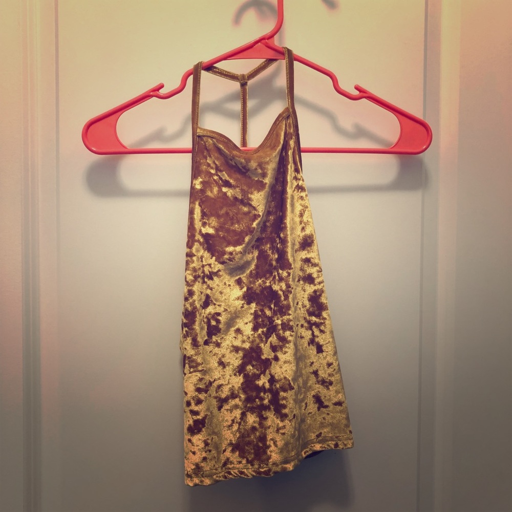 Gold Crop Top
